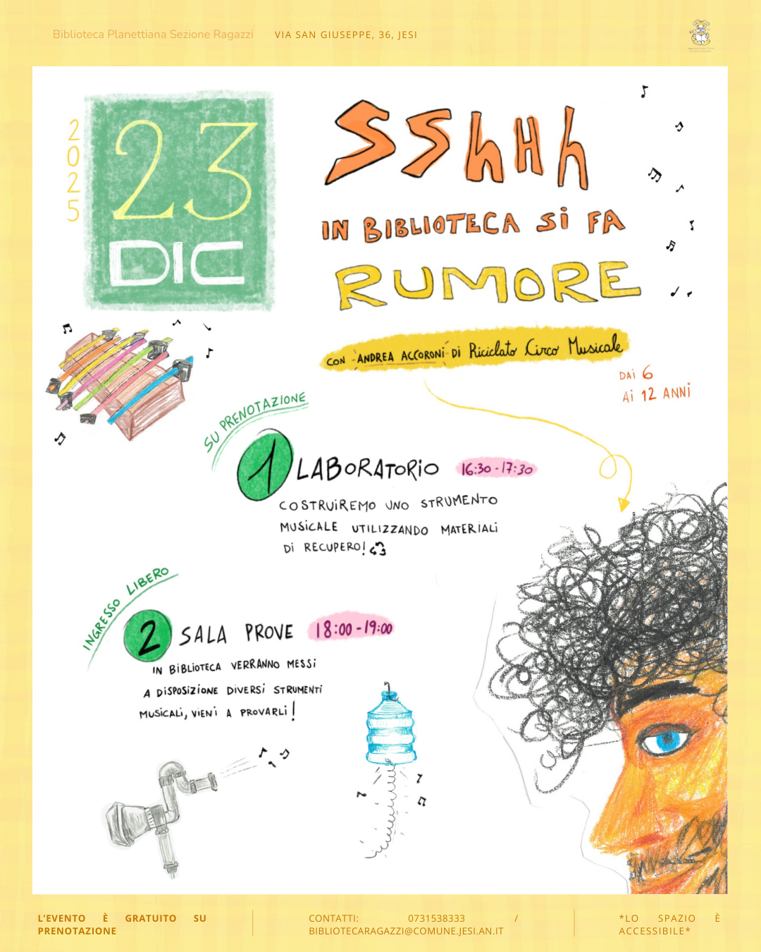 Laboratorio in biblioteca ragazzi